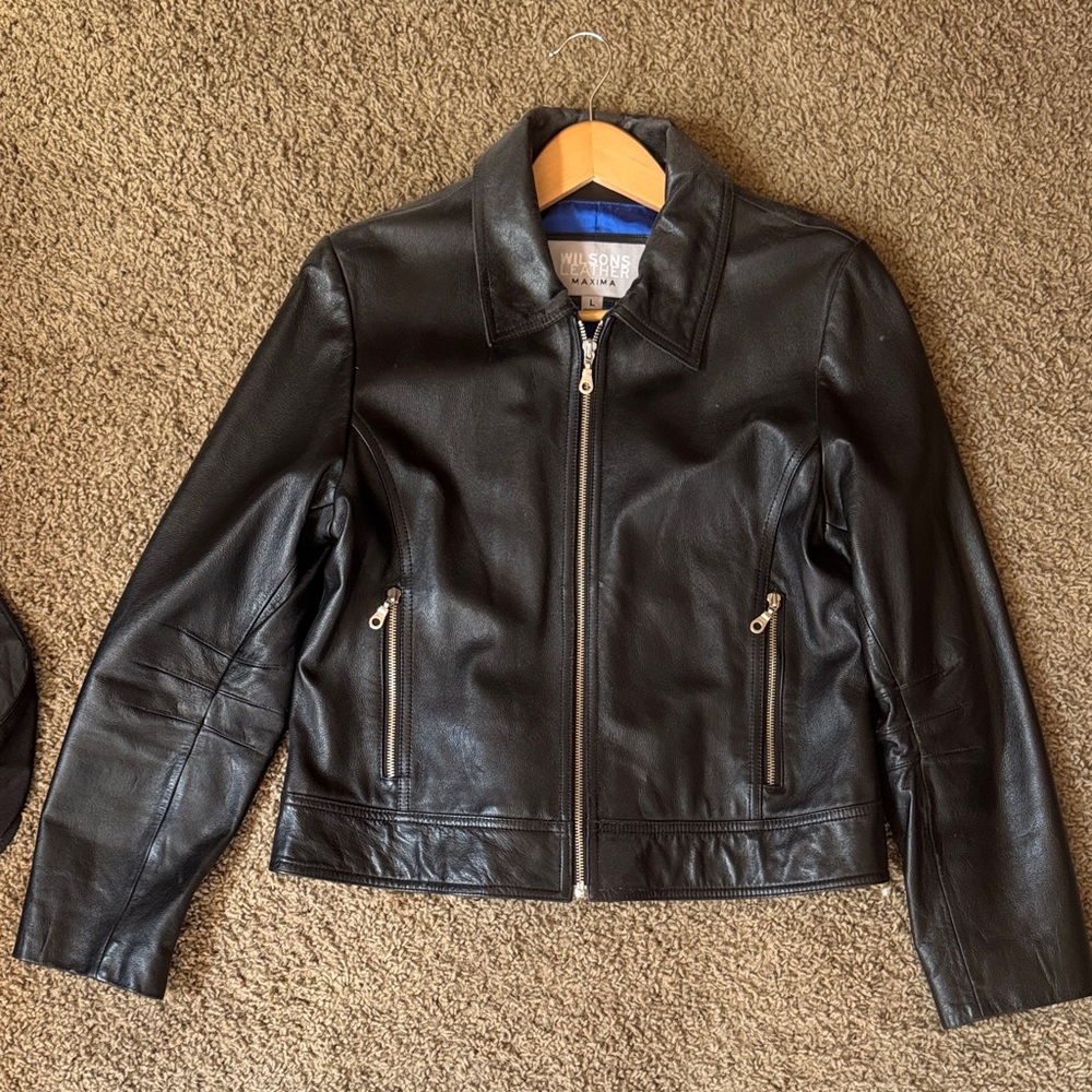 Wilsons Leather Sleek Black Jacket